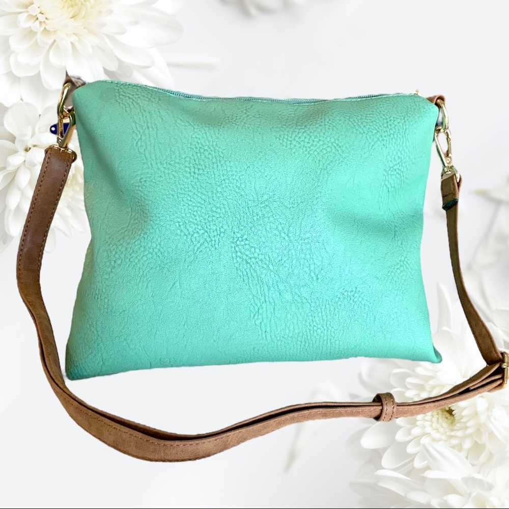 LIZ SOTO CROSSBODY GREEN BAG